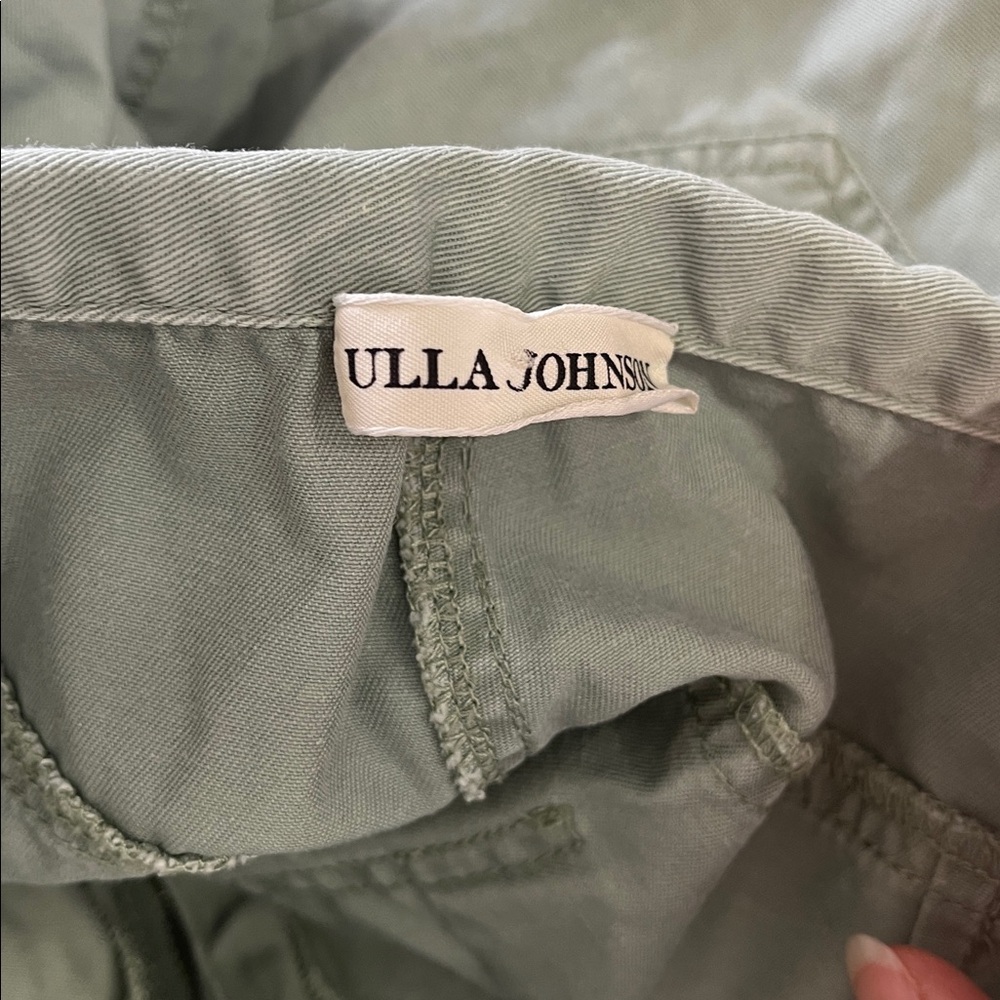 Ulla Johnson Carter Cotton Twill Shorts in Sage Like New Size 4 - Picture 7 of 11